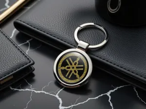 Yamaha Picture Keychain Photo Metallic Style